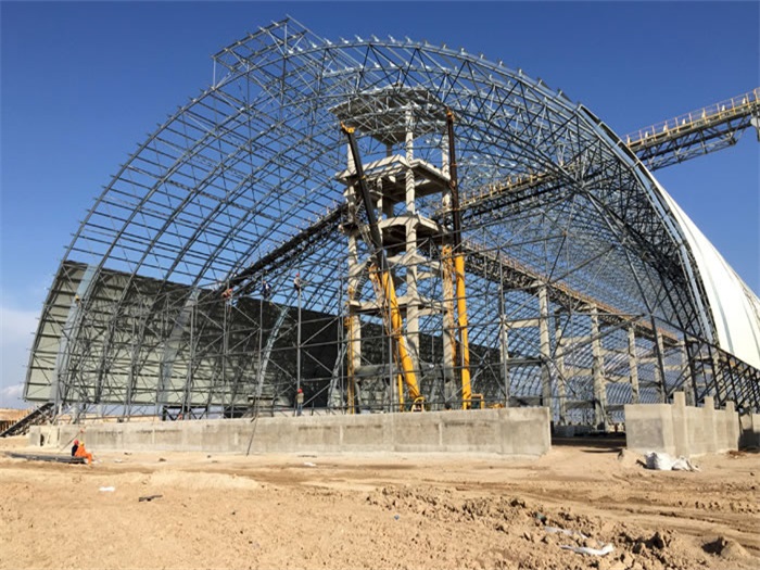 临湘煤机油桶翘工程网架